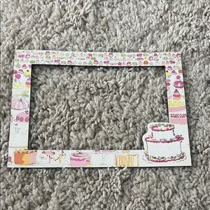 Lilly Pulitzer cake print  magnetic picture frame
